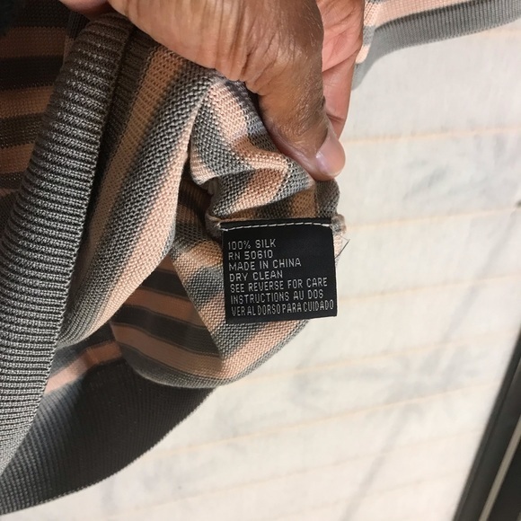 Kasper For ASL Silk Sweater - Picture 3 of 4